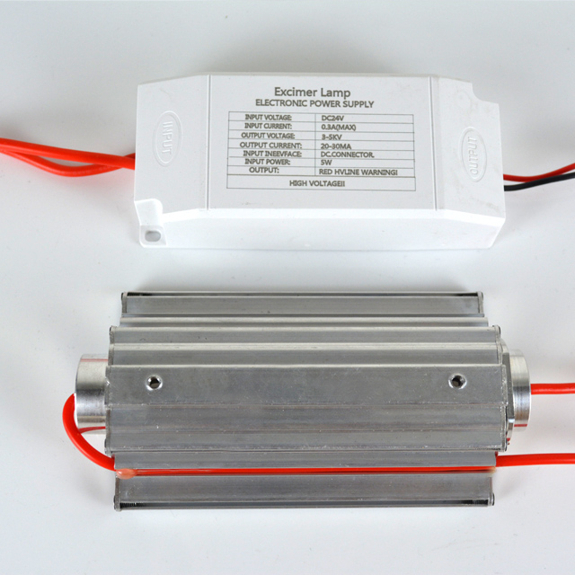 QuantaModule 5-Watt Far UVC Light Excimer Lamp Module Kit 24V DC 5w Far-UVC Light and Housing with 222nm Band Pass Filter